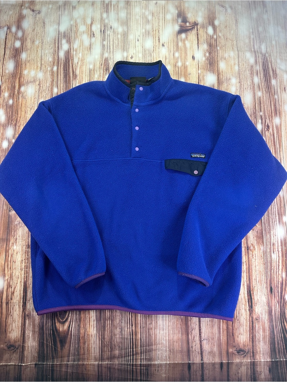 Patagonia Synchilla Fleece Pullover - Bright Blue/Purple Size XL Men’s